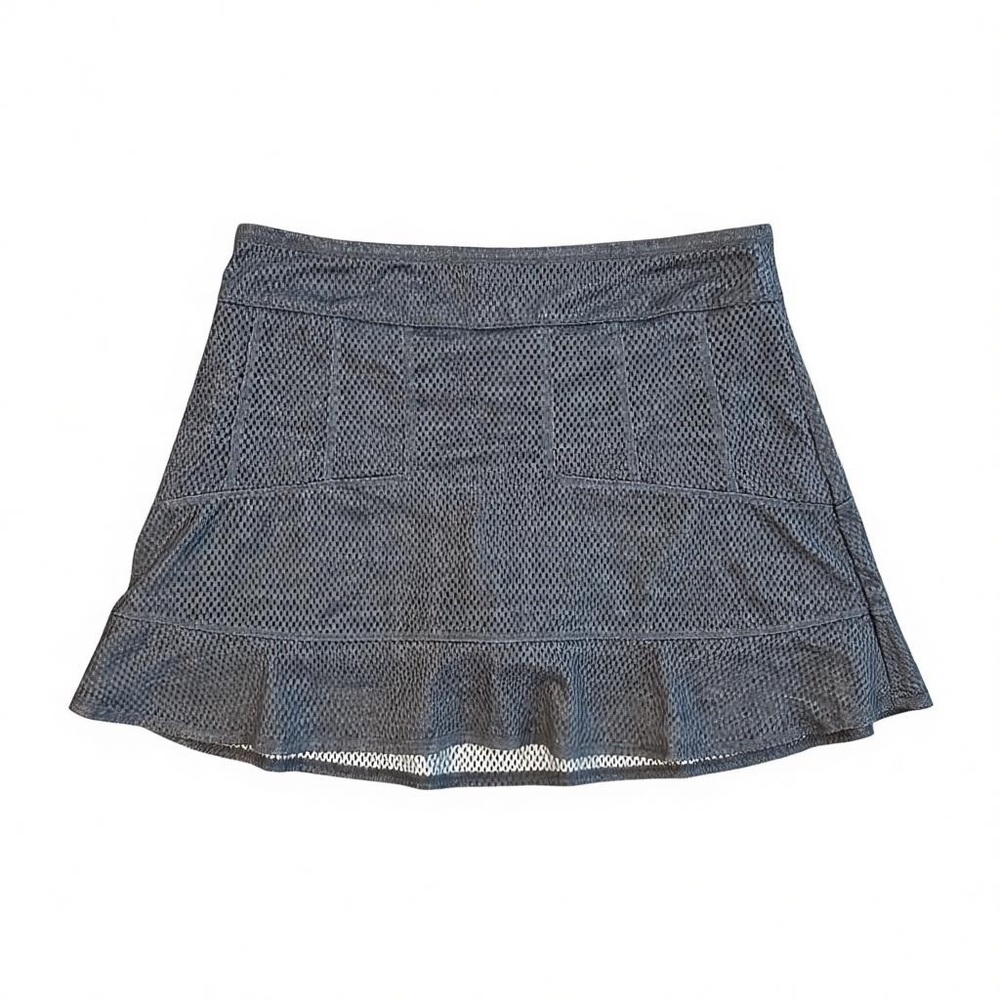 Lucky in Love Charcoal Mini Skirt